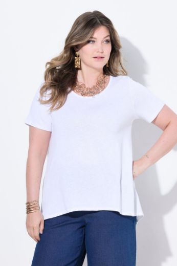Plus size veliki brojevi Majica kratkih rukava A kroja za punije