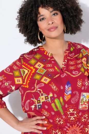 Plus size veliki brojevi Bluza 3/4 rukava A kroja za punije