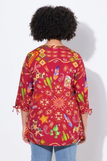 Plus size veliki brojevi Bluza 3/4 rukava A kroja za punije