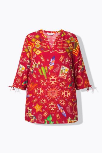 Plus size veliki brojevi Bluza 3/4 rukava A kroja za punije