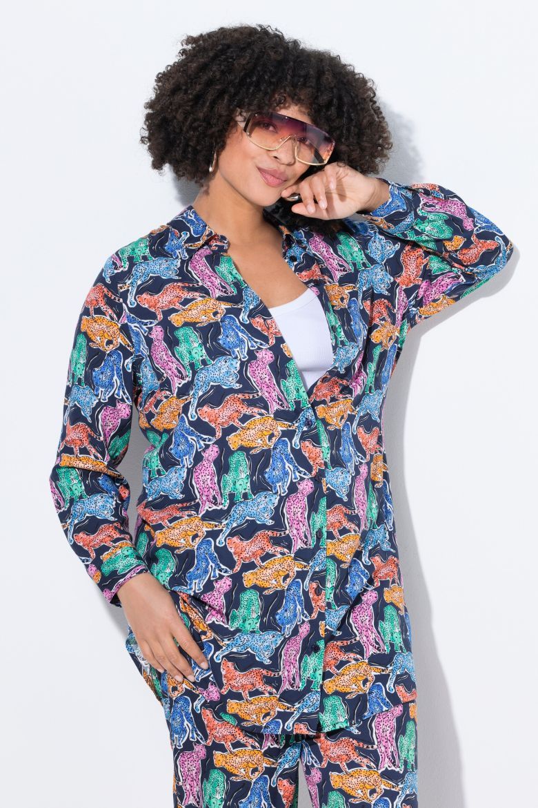 Plus size veliki brojevi Bluza dugih rukava dužeg kroja za punije