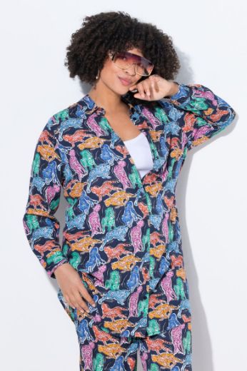 Plus size veliki brojevi Bluza dugih rukava dužeg kroja za punije