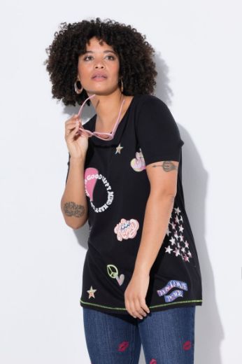 Plus size veliki brojevi Majica kratkih rukava okruglog ovratnika za punije