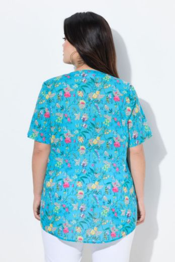 Plus size veliki brojevi Bluza kratkih rukava A kroja za punije