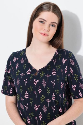 Plus size veliki brojevi Pidžama gornji dio kratkih rukava za punije