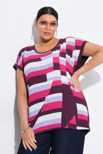 Plus size veliki brojevi Majica kratkih rukava okruglog ovratnika za punije