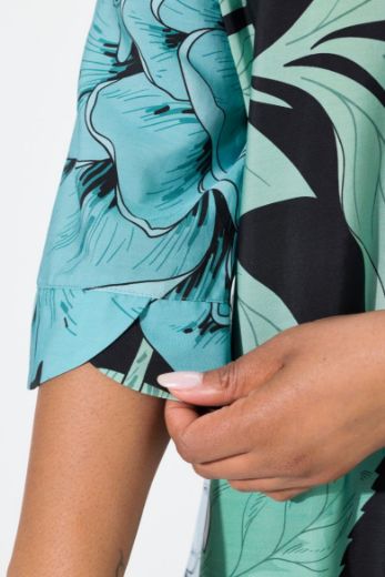 Plus size veliki brojevi Haljina midi 3/4 rukava za punije