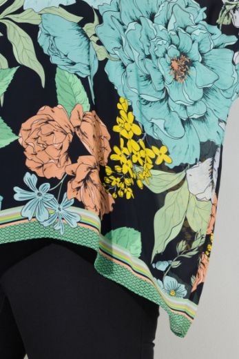 Plus size veliki brojevi Bluza 3/4 rukava V ovratnika za punije