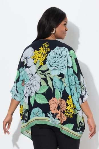 Plus size veliki brojevi Bluza 3/4 rukava V ovratnika za punije