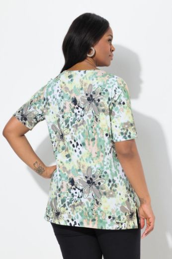 Plus size veliki brojevi Majica kratkih rukava okruglog ovratnika za punije