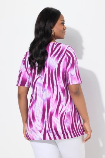 Plus size veliki brojevi Majica kratkih rukava okruglog ovratnika za punije