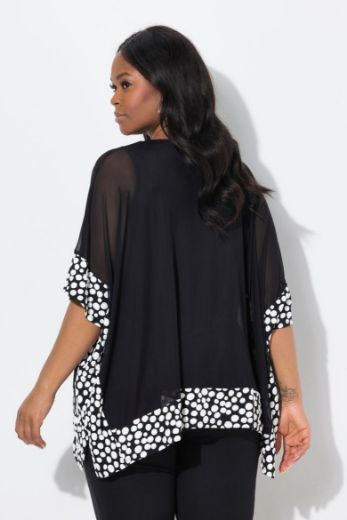 Plus size veliki brojevi Bluza od šifona šireg kroja za punije