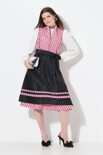 Plus size veliki brojevi Haljina dirndl V ovratnika za punije