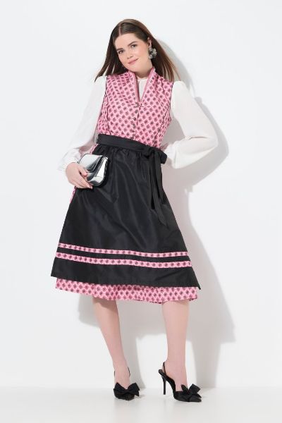 Veliki brojevi Haljina dirndl V ovratnika moda za punije