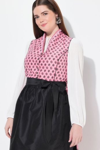 Plus size veliki brojevi Haljina dirndl V ovratnika za punije