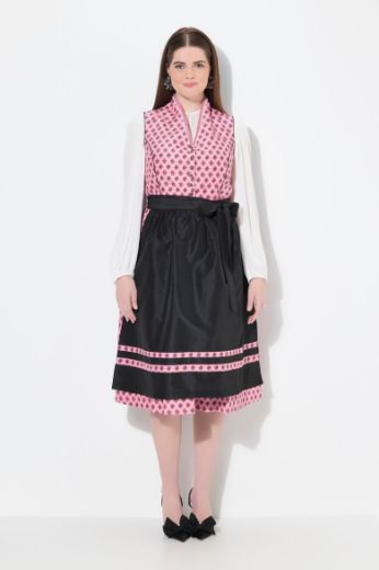 Plus size veliki brojevi Haljina dirndl V ovratnika za punije