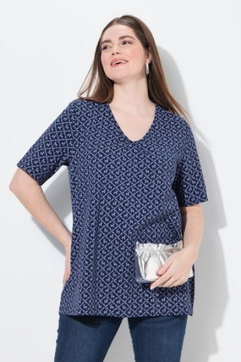 Plus size veliki brojevi Majica kratkih rukava dužeg A kroja za punije