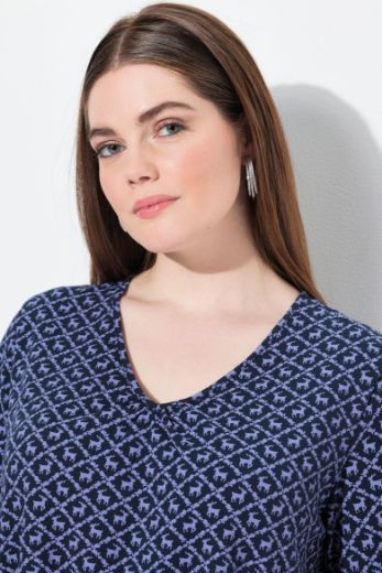 Plus size veliki brojevi Majica kratkih rukava dužeg A kroja za punije