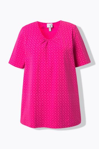 Plus size veliki brojevi Majica kratkih rukava dužeg A kroja za punije