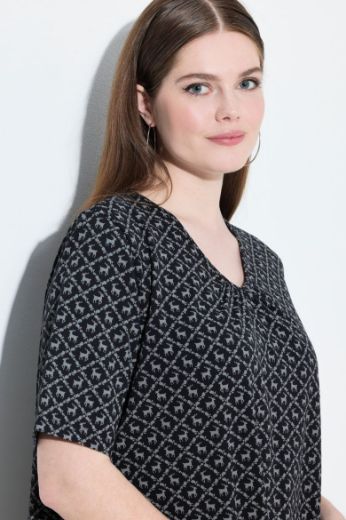 Plus size veliki brojevi Majica kratkih rukava dužeg A kroja za punije