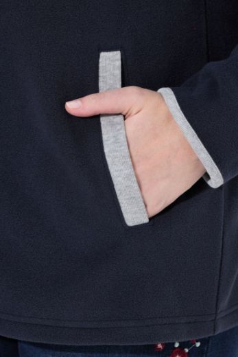 Plus size veliki brojevi Majica dugih rukava od flisa s patentnim zatvaračem za punije