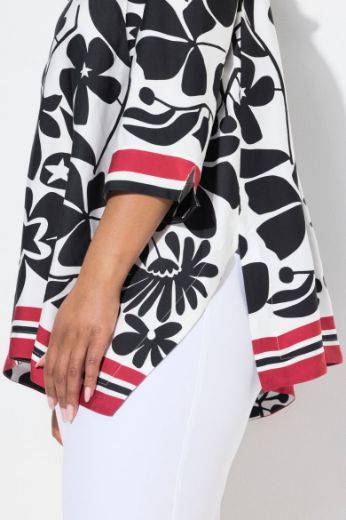 Plus size veliki brojevi Bluza 3/4 rukava cvjetnog uzorka za punije
