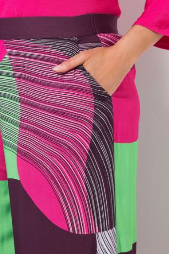 Plus size veliki brojevi Hlače širokih nogavica elastičnog struka za punije