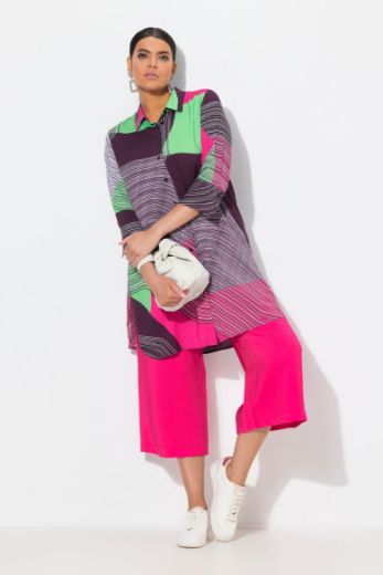 Plus size veliki brojevi Bluza 3/4 rukava dužeg kroja za punije