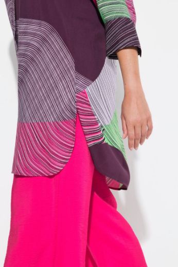 Plus size veliki brojevi Bluza 3/4 rukava dužeg kroja za punije