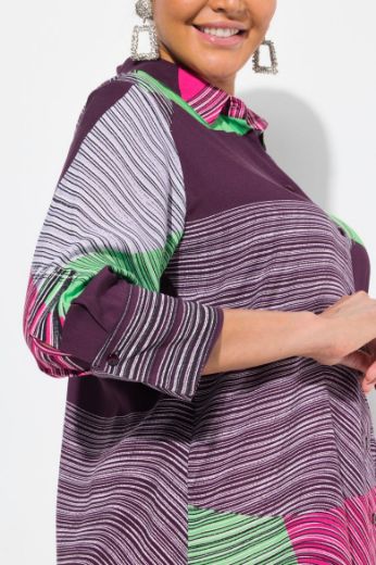 Plus size veliki brojevi Bluza 3/4 rukava dužeg kroja za punije