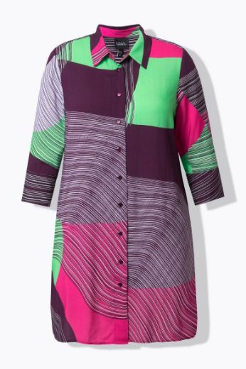 Plus size veliki brojevi Bluza 3/4 rukava dužeg kroja za punije