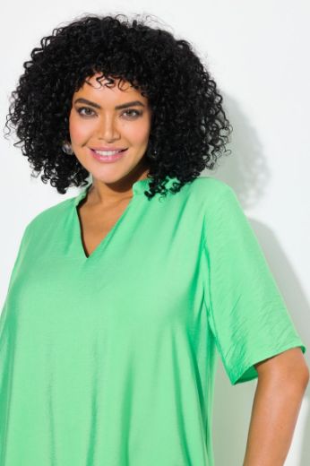Plus size veliki brojevi Haljina midi kratkih rukava za punije