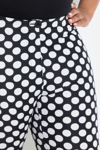 Plus size veliki brojevi Hlače uskih nogavica na točkice za punije