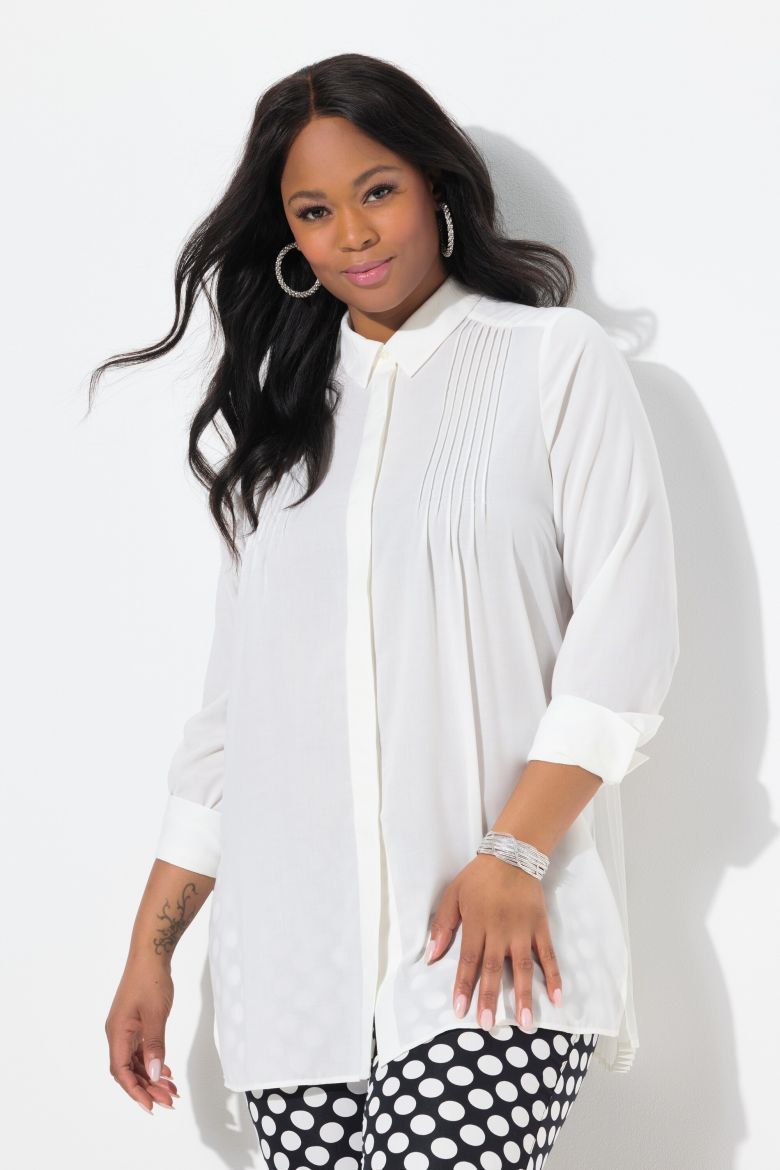 Plus size veliki brojevi Bluza dugih rukava A kroja za punije