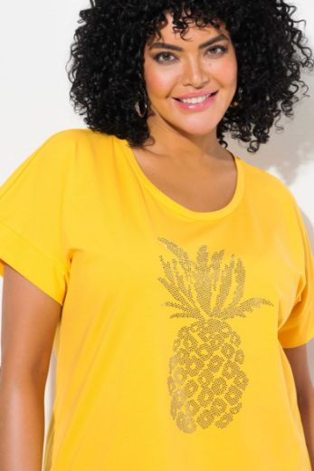 Plus size veliki brojevi Majica kratkih rukava okruglog ovratnika za punije