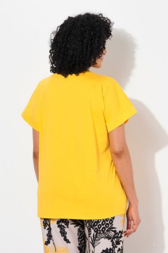 Plus size veliki brojevi Majica kratkih rukava okruglog ovratnika za punije