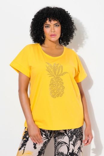 Plus size veliki brojevi Majica kratkih rukava okruglog ovratnika za punije