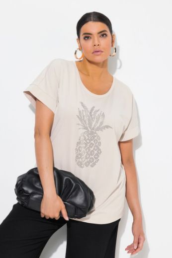 Plus size veliki brojevi Majica kratkih rukava okruglog ovratnika za punije