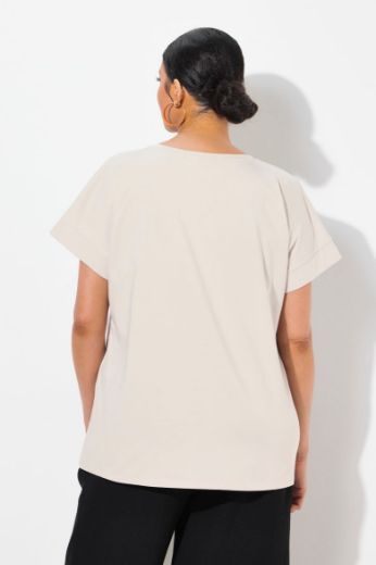 Plus size veliki brojevi Majica kratkih rukava okruglog ovratnika za punije