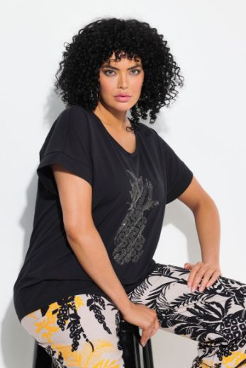 Plus size veliki brojevi Majica kratkih rukava okruglog ovratnika za punije