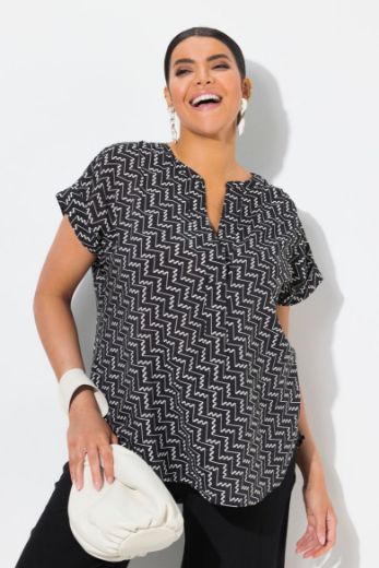 Plus size veliki brojevi Tunika kratkih rukava za punije