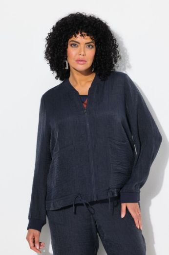 Plus size veliki brojevi Bluza dugih rukava s patentnim zatvaračem za punije