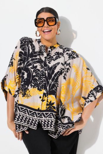 Plus size veliki brojevi Bluza 3/4 rukava šireg kroja za punije
