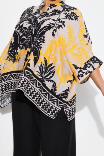 Plus size veliki brojevi Bluza 3/4 rukava šireg kroja za punije