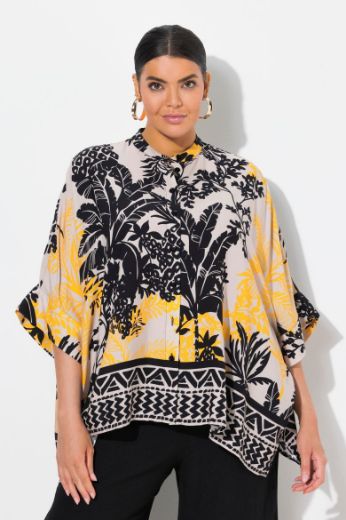Plus size veliki brojevi Bluza 3/4 rukava šireg kroja za punije