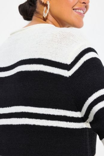 Plus size veliki brojevi Pulover kratkih rukava okruglog ovratnika za punije