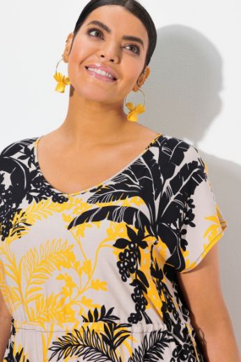 Plus size veliki brojevi Haljina maxi kratkih rukava za punije