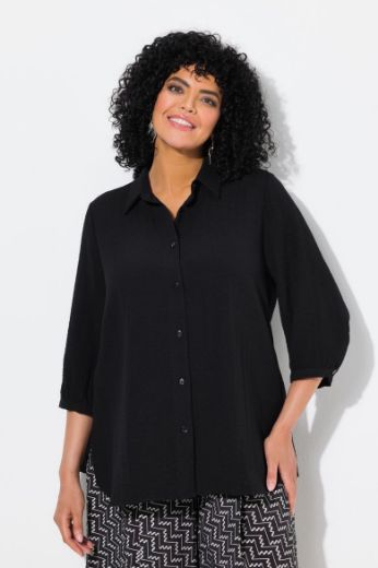 Plus size veliki brojevi Košulja 3/4 rukava A kroja za punije