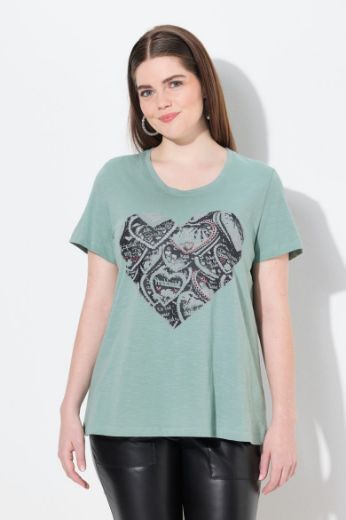 Plus size veliki brojevi Majica kratkih rukava okruglog ovratnika za punije