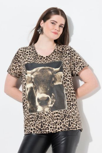 Plus size veliki brojevi Majica kratkih rukava okruglog ovratnika za punije